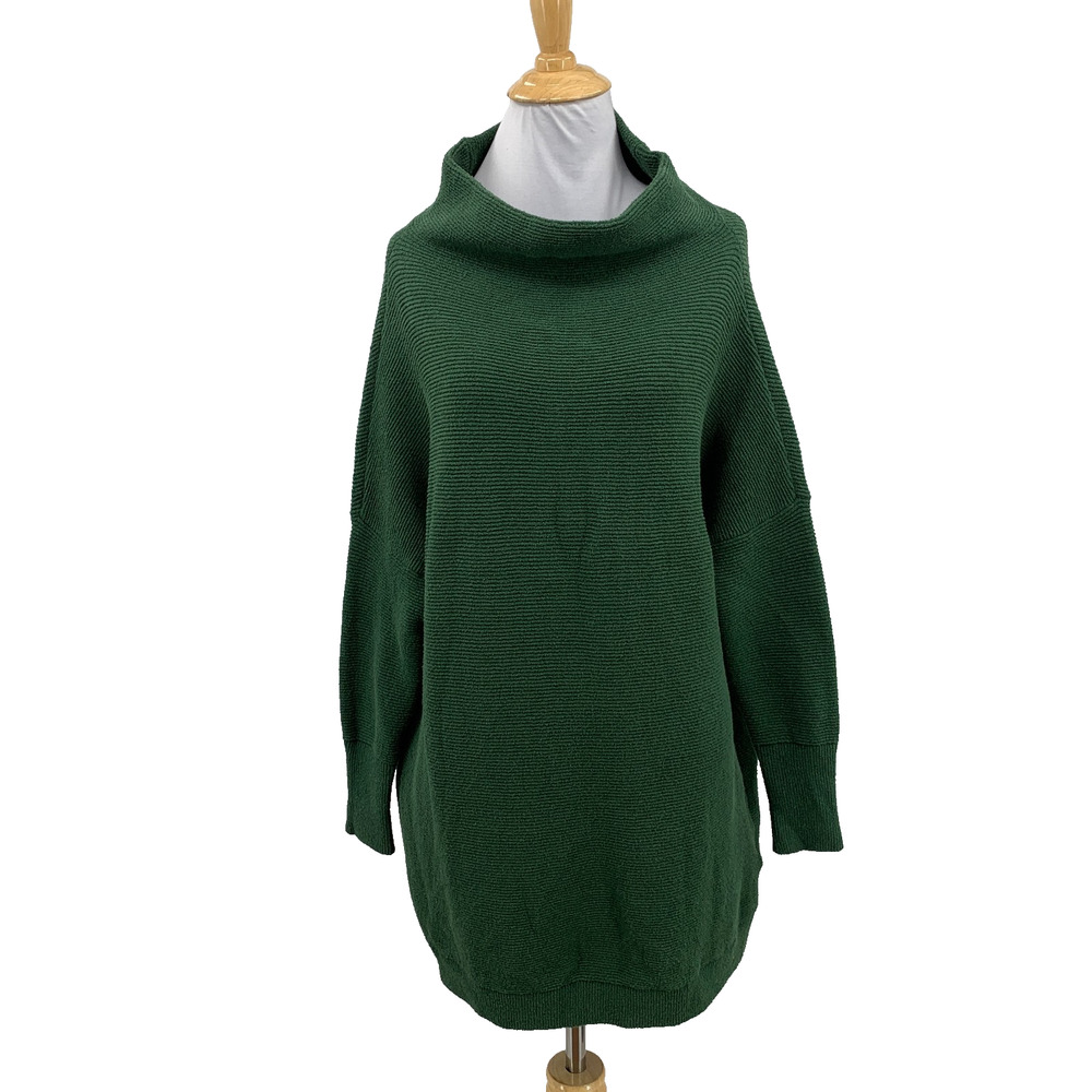 Free People Sweater Womens S Small Juniper Ottoman Slouchy Tunic Ribbed Mock